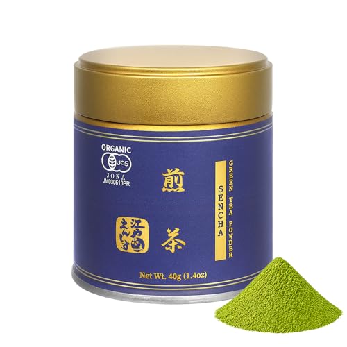 Image of YEDOENSIS Sencha Powder - Organic Japanese Green Tea Powder, Vegan, Gluten-Free (40g)