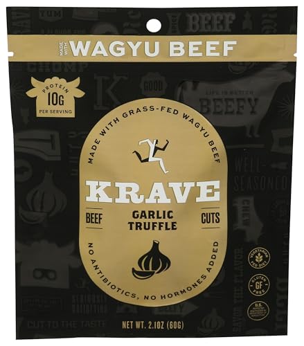 KRAVE JERKY Garlic Truffle Wagyu Beef Jerky, 2.1 OZ