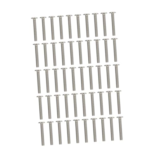 Anneome 50pcs Hexagon Socket Screws M6x40 Furniture Accessory Replacement Screw