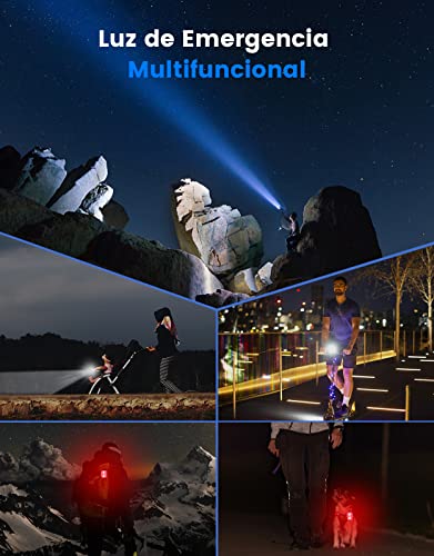 Mohard Luz Bicicleta, Luces Bicicleta Delantera y Trasera Recargables Ultrabrillantes para Montar Noche, Juego de Luces Bicicleta IPX6, 8/12 Modos & 58H de Funcionamiento, Flexible & Fácil Instalar - imagen 7