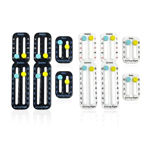 DUINIU 4 Juegos De Marcadores De Tenis, Marcador Portátil, Marcador De Juegos Deportivos, Adecuado para Bádminton Y Voleibol.