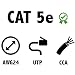 Mr. Tronic 50m Cable de Instalación Red Ethernet Bobina | CAT5E, AWG24,...