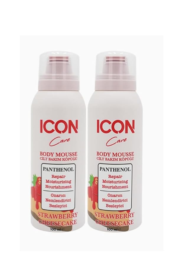 ICON Care Cilt Bakım Köpüğü Strawberry & Cheesecake 100 ml- 2'Lİ SET