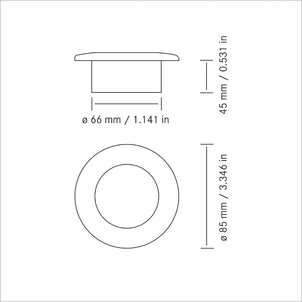 Aqua Signal 16620-7 Atlanta 3.34" Round Interior LED Directional Light - White with Chrome Housing