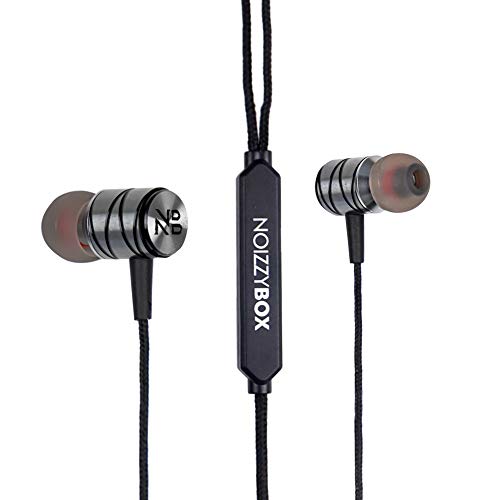 Image of NB NOIZZYBOX Go Series Extra bass in-Ear Metallic Headphones with mic (Silver)