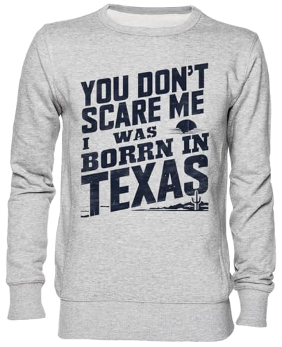 Sweat-shirt Texas gris unisexe en jersey confortable pour homme et femme