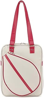 Aprilsunnyzone Bolsa de raqueta de bádminton para viajes, espaciosa bolsa de hombro deportiva para personas activas