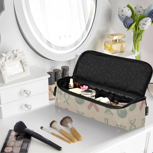 Organizador 2 en 1 para herramientas de cabello con tapete resistente al calor desmontable y a prueba de polvo, bolsa de viaje para planchas y rizadores miniatura 7