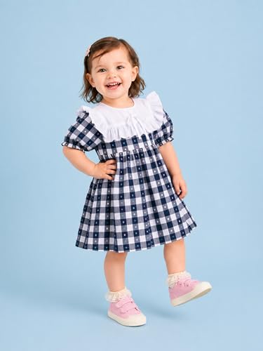 Image of Kidbea Girls Cotton Dresses | Stylish Printed & Checked Frocks | Party, Casual Summer Dress Collection for Kids