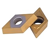 10 Stück goldene CNC-Hartmetall-Drehspitzen Einfügefräser CNC-Hartmetallspitzen Einsätze Fräser für Drehmaschinenfräswerkzeug