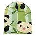 Fashion Beanie Caps with Adjustable Band Oversized Hat Cap Soft Touch Windproof Headwear Skull Cap for Ski Skat Travel, Multipurpose Scarf Hat, White and Black Panda Green Bamboo