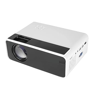 Layfuz W13 LED Projector Support 1080P with Remote Control Multiple Ports for Office Home Theater White EU Plug (Basic Version)