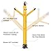 MOUNTO 8ft Inflatable Dancer Tube Man Replacement, (Blower Not Included), (Yellow)