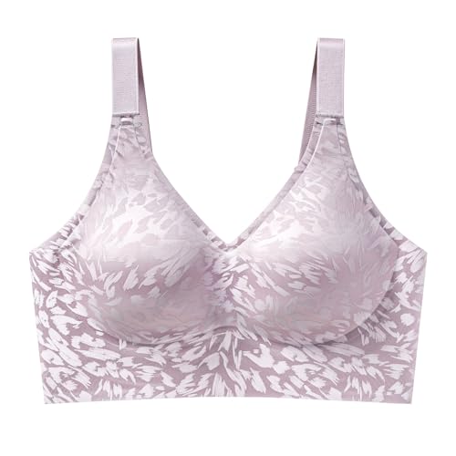Soutien-gorge couvrant sans armature violet taille XL confortable - 5
