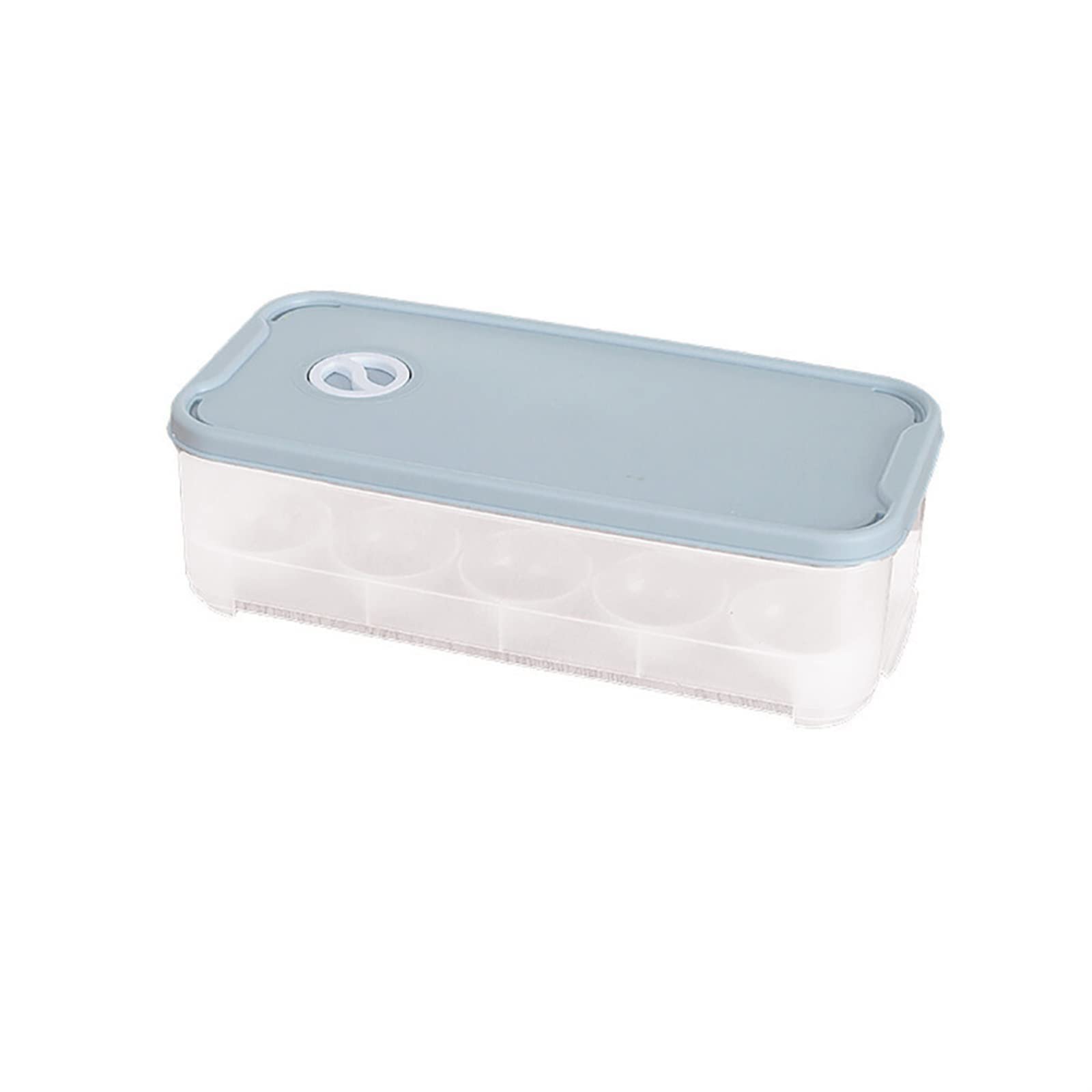 Bandeja de plástico para huevos, Bandeja plástica azul de la caja almacenamiento del huevo for el organizador tenedor contenedor refrigerador los 24.5x12x7cm