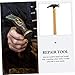 POPETPOP Professional Grade Shoe Hammer Diy Repair Tools Smooth Wooden Handle Compact
