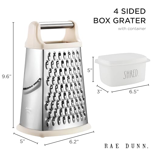 Rae Dunn Everyday Collection Multifunction Grater- Stainless Steel Grater and Zester for Cheese, Spices, Vegetables, Cream by Rae Dunn - Used condition - Image 3