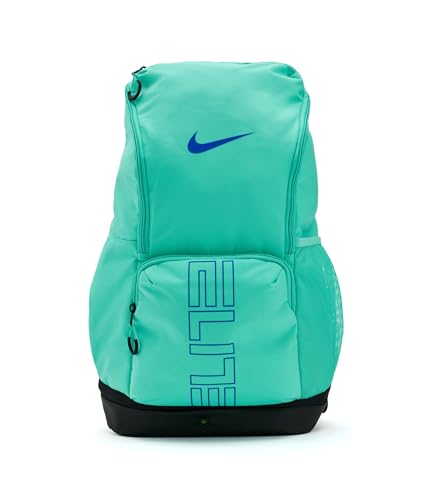 Image of Nike Unisex Varsity Elite Backpack (32L) Hyper Turquoise /Black /Hyper Royal, One Size