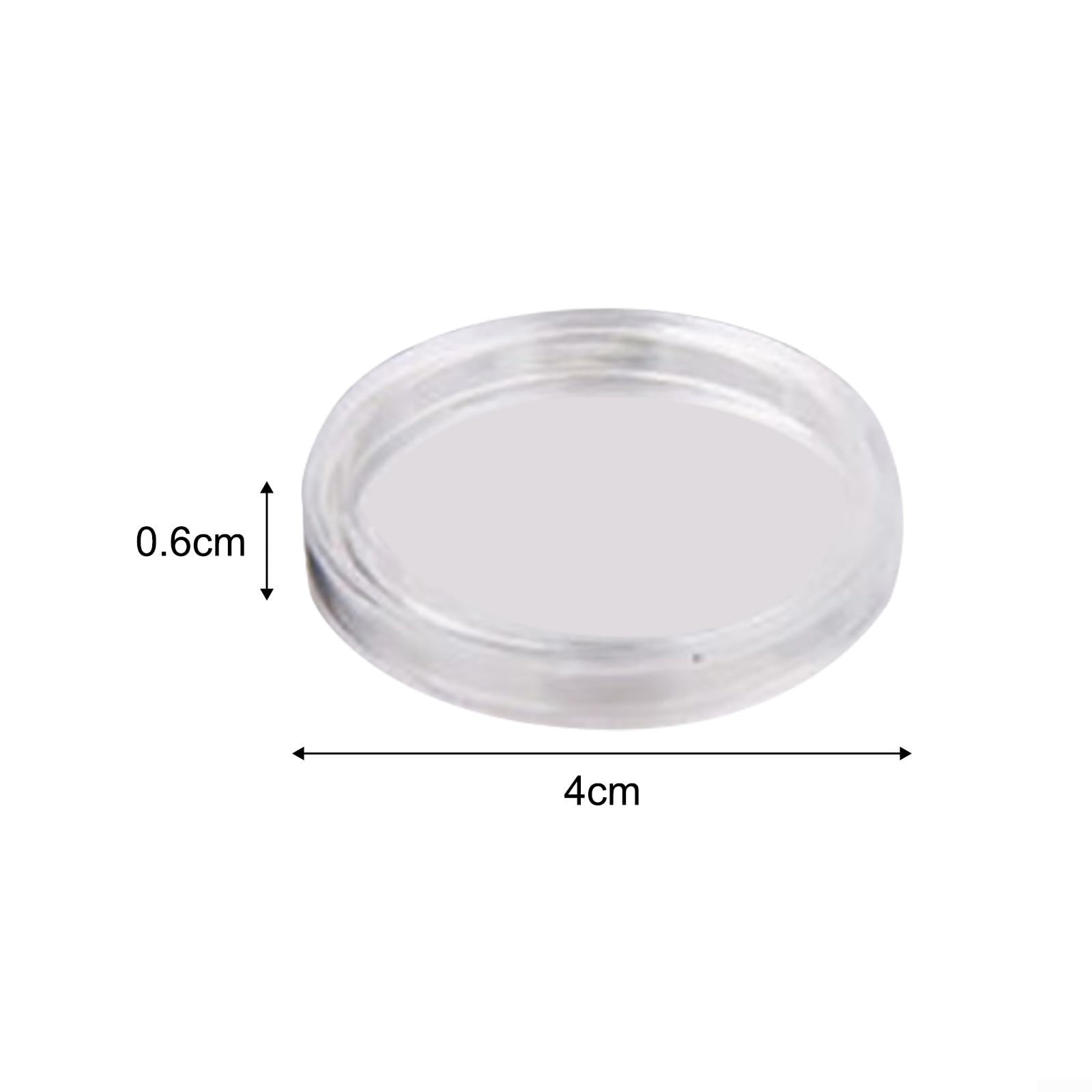 Set di 100 capsule trasparenti riutilizzabili per monete da 35 mm, per conservare la polvere delle tue monete preziose