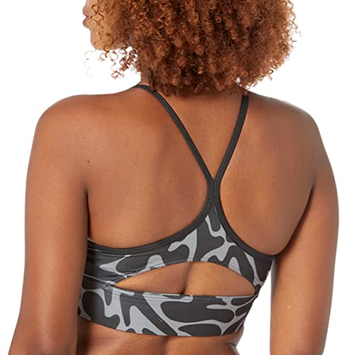 Image of Reebok Women's Satin 91% PES /9% El-Interlock-Hydrophilic Finish /Print-Digital Sublimation-Disperse Classic Workout Sports Bra