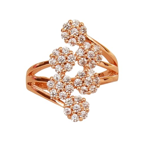 Image of Nilu's Collection Floral Adjustable Finger Ring for Women