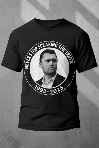 Charlie Kirk Memorial T-Shirt US Patriotic Human Rights Activist Shirt Memorial Idea Gift for Woman for Man2