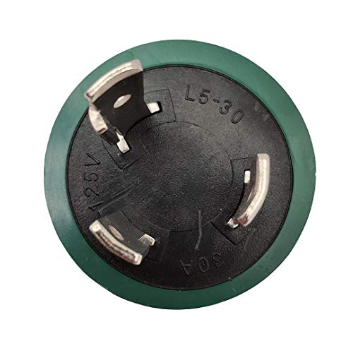 Parkworld 884968 Generator Adapter, 30A Generator 3-Prong To 30A 4-Prong, L5-30P Male To L14-30R For Home Back Power Transfer Switch Or House Panel (Compact Adapter) #TOP2