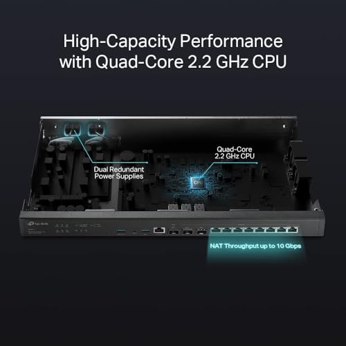 Image of ER8411 Enterprise Wired 10G VPN Router, up to 10 WAN Ports, SPI Firewall, SDN Support, Load Balance, Lightning Protection