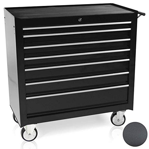 Werkzeugwagen breit, 7 Schubladen S47 schwarz
