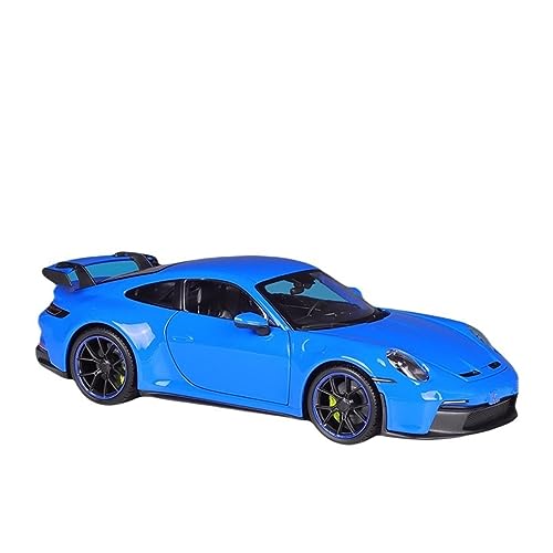 Voiture en alliage 1:18 modèle réduit Porsche 911 GT3 2022 objet de collection en métal moulé