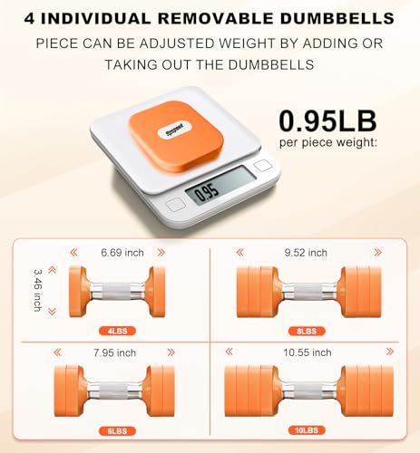Image of 15LB 20LB 30LB 40LB 50LB Adjustable Dumbbell Set Free Weights Dumbbells Set for Women Men Hand Weights Sets Adjust Dumbbell Weight Sets for Home Gym Exercise Workout Strength Training Equipments