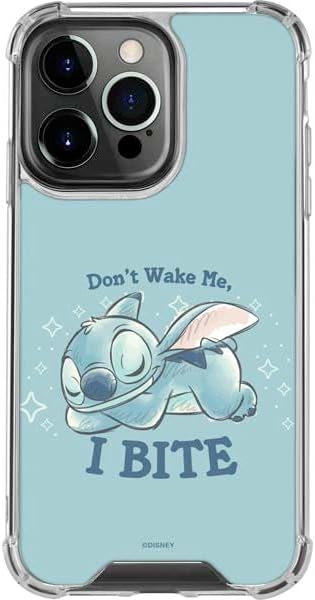 Skinit Clear Phone Case Compatible with iPhone 15 Pro Max - Officially Licensed Disney Lilo and Stitch Stay Weird Design