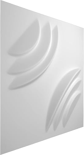 Miniatura 3 de Ekena Millwork WP12X12ARWH-CASE-12 11 7/8 pulgadas de ancho x 11 7/8 pulgadas de alto, artesano EnduraWall decorativo 3D paneles de pared 11.75 pies