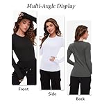 Dalavch 4 Pack Women’s Thermal Shirts, Women Fleece Lined Compression Long Sleeve Base Layer Tops for Winter Cold Weather - Image 5