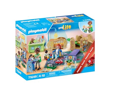 PLAYMOBIL MyLife Promo Pack 71649 Krabbelgruppe, inklusive fünf Figuren, Spielturm, Rutsche und vielen niedlichen Accessoires… – Ansicht 2