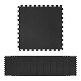 Navaris Puzzlematte Fitness Sport Matte - 10x Puzzle Bodenschutzmatte 60 x 60 x 1 cm (ca. 3,6m²) Boden Fitnessmatte - Bodenmatte für Training Turnen