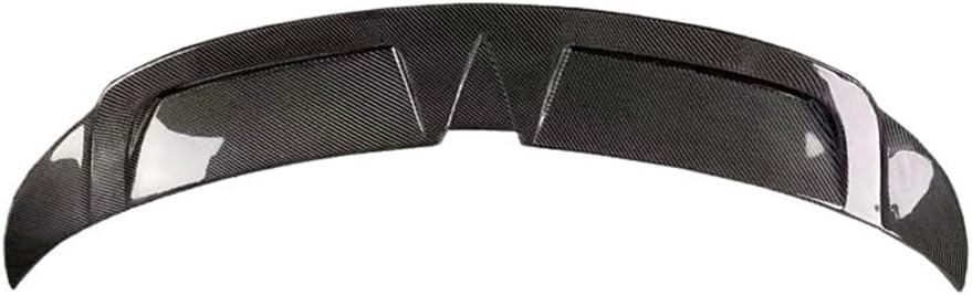 Compatible for Tesla Model3 Rear Trunk Lid Spoiler Wing Matt Real Carbon Fiber Flap Trim Decklid Lip Body Kit 2019-2023 Styling Accessories(Forged Pattern)