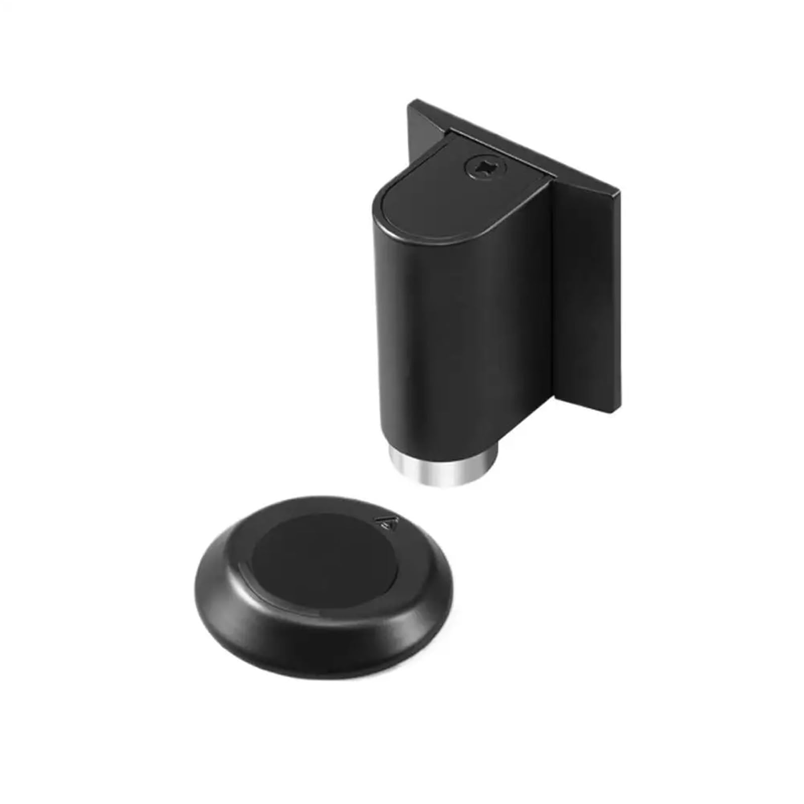 Kdhcvkz Gray 1Pcs No Drilling Adjustable Suction Anti-Collision Stopper Bedroom Door Strong Magnetic Household Door Collision
