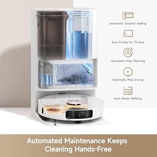 dreame L10s Ultra Gen 2 Robot Vacuum with Mop, 10000Pa, LiDAR Obstacle Avoidance & MopExtend Technology, Auto Washing&Drying, Self-Emptying&Refilling, 10.5mm Mop Lifting