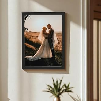 A4 Document Photo Frame set of 3 Black Photo Frames for Home and Office decoration (Photo Size 8 x 12 Inches) by Art Street