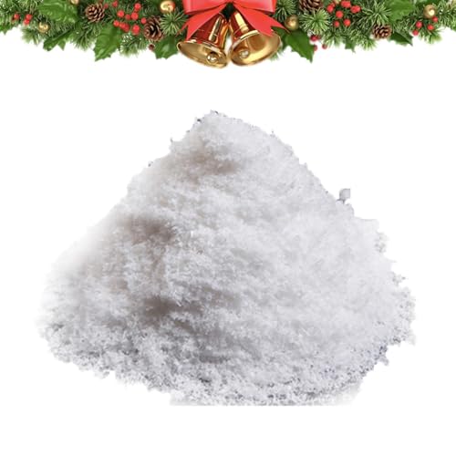 Ancsttu Poudre à Neige factice Instant Snow | Neige Artificielle pour la décoration de Noël | Poudre de Neige Artificielle réaliste de Neige Artificielle pour l'arbre de Noël et la décoration à la