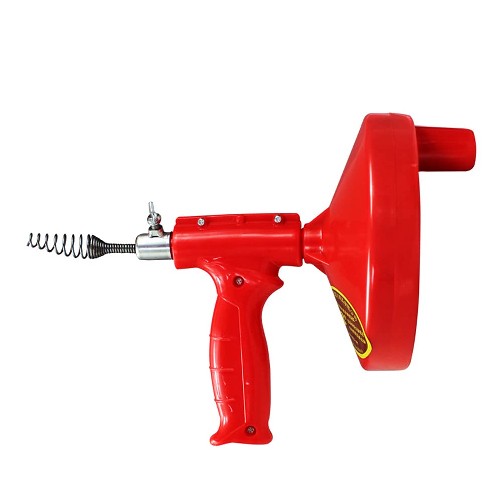 YARNOW1Pc Household Pipe Dredge Sewer Cleaning Tool Blockage Dredge (Red)