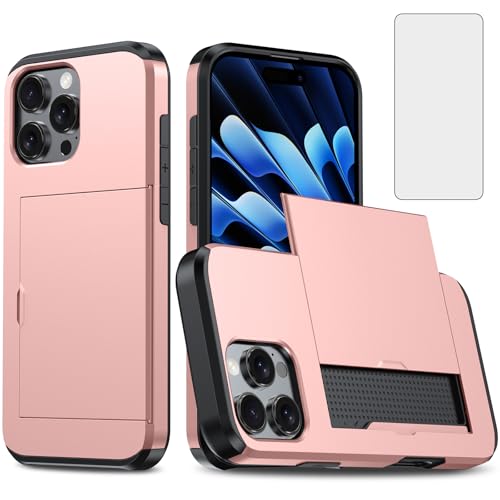 Évitez les rayures sur l'iPhone 16 Pro grâce à la coque hybride or Asuwish avec verre trempé