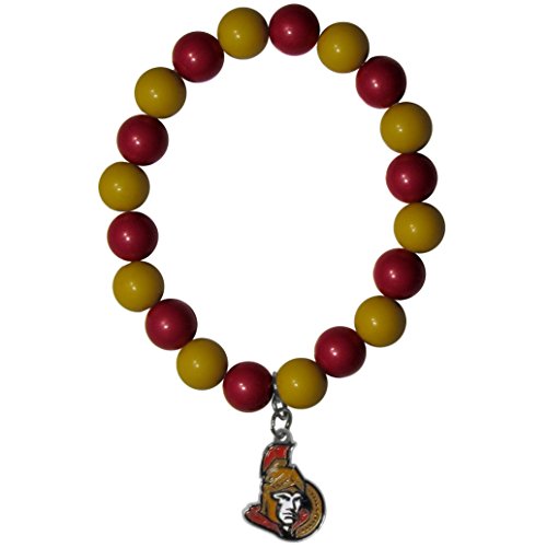 NHL Siskiyou Sports Womens Ottawa Senators Fan Bead Bracelet One Size Team Color