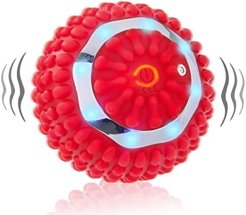 Esmorah Vibrating Massage Ball, 4 Speed High Intensity Vibration - Trigger Point Roller for Back, Shoulder & Foot Deep Tissue Muscle Recovery Therapy and Pain Relief
