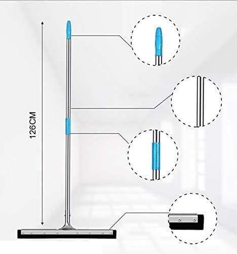 Rasqueta profesional de metal extra ancha de 75 cm con raspador de mango largo, ideal para ducha, baño, al aire libre, habitación húmeda y garaje, herramienta de limpieza resistente