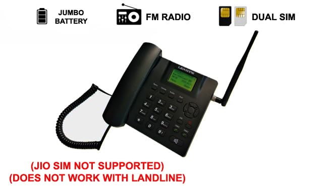 Lexstar LX-FWP Gsm Fixed Cordless Landline Phone : Amazon.in