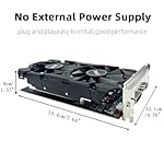 QTHREE GeForce GTX 750 Graphics Card,4GB,GDDR5,128Bit,HDMI, DVI, VGA,PC Video Card for Working,GPU,PCI Express x16,DirectX 12 - Image 4