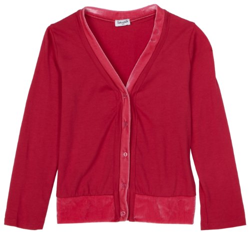 Image of Splendid Little Girls' Velvet Mixed Jersey Cardigan