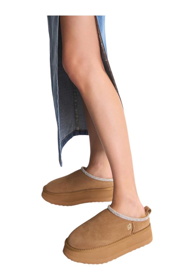 Sabot platform Jane Liu Jo cognac doté d'une semelle compensée Jane 02 unique - 2
